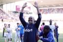 Nottingham Forest manager Nuno Espirito Santo celebrates after the win at Burnley (Richard Sellers/PA)