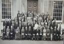 Councillors after the first meeting of Hertfordshire County Council in May 1974