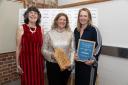 Hasty's Adventure Farm won the Small Visitor Attraction of the Year award. Left to right: Judith Thompson (ambassador judge), Penny Smith and Catherine Parker