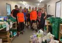 Stevenage Phoenix visited Knebworth Foodbank to make a donation. Picture: STEVENAGE PHOENIX
