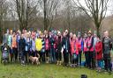 The volunteers from Fairlands Valley Spartans at the record-breaking Stevenage Parkrun. Picture: KEITH FENWICK