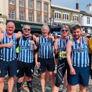 Some of the Fairlands Valley Spartans at the Hitchin 10k. Picture: MARIE COLUCCI/FVS