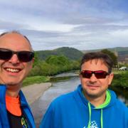 Adam Wilson and Andy Grudzinski of North Herts Road Runners in Snowdonia. Picture: NHRR