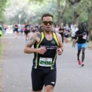 Ben Sewell of North Herts Road Runners during the Battersea 10k. Picture: NHRR