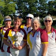 The ladies of Letchworth Garden City Bowls Club who won the County League North play-off finals. Picture: LGCBC