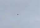 The black shape spotted hovering over Stevenage last week.