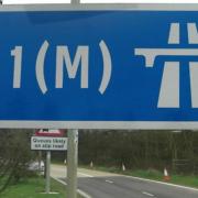 A crash on the A1(M) on Saturday left two people injured.