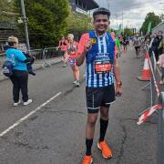 Martin Jacob of Fairlands Valley Spartans at the Newport Marathon. Picture: FVS