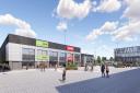 CGI image of how the new TK Maxx and Homesense store would look at Stevenage's ROARING Meg Retail park