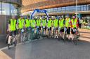 The 11 cyclists have raised more than £3,000 for the East and North Hertfordshire Hospitals' Charity by riding 100km