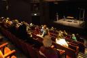 The Abbey Theatre auditorium in St Albans adapted for a COVID-19 safe audience.