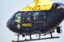 A police helicopter was spotted over Hitchin last night.