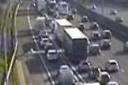 M1 crash: A multi-vehicle collision between J6a for the M25 and Junction 6 for St Albans shut the motorway southbound, with traffic back to Junction 8 for Hemel Hempstead. Picture: Highways England