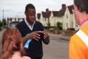 Hitchin and Harpenden conservative candidate Bim Afolami knocks on doors in Westmill. Picture: Danny Loo