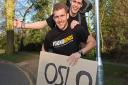 Alex Geraghty and George Bailey are hitchhiking across europe for the Young Minds charity