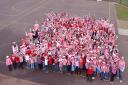 Bernards Heath Junior School celebrated World Book Day by dressing up as Where's Wally?
