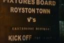 Royston Town hosted Eastbourne Borough at Garden Walk. Credit @laythy29
