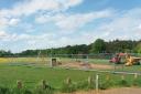 The new play area in Chells Park in Stevenage is expected to open in time for the summer holidays