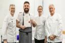 Nico Fitzgerald (second left) earned praise from Michel Roux Jr (left) despite not making the national final.