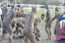 The game between Letchworth and Old Streetonians ended in a mudbath.