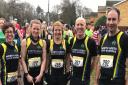 Some of the North Herts Road Runners at the Fred Hughes 10.