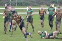 Arun Johal scores for Letchworth in their 67-22 win over Grasshoppers at Legends Lane.