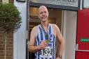 Tim Robinson of Fairlands Valley Spartans after the Flitch Way Marathon on New Year's Eve.