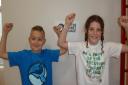 James and Betsy from Lordship Farm Primary School in Letchworth won the Surfers Against Sewage T-shirt design competition
