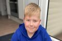 George Fox, 12, from Barton, was diagnosed with a brain tumour back in April