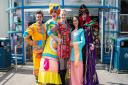 Aidan O'Neill, Stuart Nurse, Alexandra Wright, Claire-Marie Hall and Steven Serlin will appear in this year's Gordon Craig Theatre pantomime Aladdin.