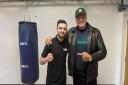 John Fury, father of heavyweight world champion Tyson, visited Tom Ansell at his Elite Fitness Academy gym in Hitchin.
