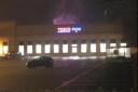 A fire broke out at Tesco Extra in Baldock this evening.