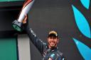 File photo dated 15-11-2020 of Mercedes AMG F1's Lewis Hamilton celebrates on the podium after winning the Turkish Grand Prix to secure his seventh world championship at Istanbul Park, Turkey. PA Photo. Issue date: Monday November 16, 2020. Lewis Hamilton