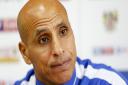 Manager of Stevenage FC Dino Maamria speaks to The Comet ahead of the League Two match against Yeovil Town. Picture: DANNY LOO