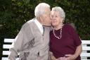 Cyril and Jean Andrews celebrate their 70th wedding anniversary together. Picture: DANNY LOO