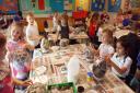 Pupils at Roebuck Academy doing dragon-themed activities. Picture: Megan Thomas