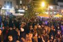 The crowd after the Hitchin Christmas lights switch-on. Picture: Alan Millard
