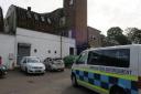 Immigration enforcement visited a business address on the Baldock industrial estate off London Road. Picture: Hertfordshire Constabulary