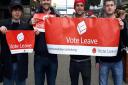 Campaigning in advance of June’s crunch referendum vote on whether Britain should remain part of the European Union came to Stevenage town centre on Saturday. The group included Alexander Clarkson and Sean Howlett.