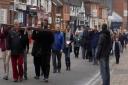 Hitchin Walk of Witness to St Mary's Church, Good Friday 2015