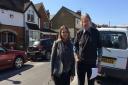 Lucy Lord from Putterills Estate Agent and Jeff Jackson from Jacksons Garage in Milestone Road.