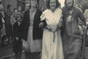 People celebrating VE Day in Albert Street, Stevenage in 1945. Photos belong to Patricia Smith,