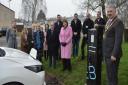 Welwyn Hatfield Borough Council representatives opening EV charging points in January this year.