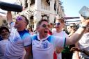 England fans in the Souk area of Doha, ahead of the next World Cup round between England and Senegal