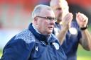 Steve Evans was given a laugh on a scouting trip to Walsall. Picture: DAVID LOVEDAY/TGS PHOTO