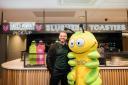 M&S Café Ambassador Matt Willis launched the Colin the Caterpillar shake in London Colney last week