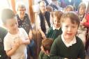 Children from Hillshott visited the Macfadyen Webb House retirement home as part of Feeling Good Week.