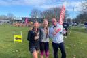 Isobel Macdougall, Jodie Kantas and Peter Tungate of Stevenage Phoenix Running Club.