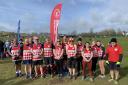 Stevenage Striders group together at Royston ahead of the Sunday Cross-country League. Picture: STEVENAGE STRIDERS