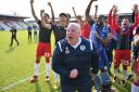 Steve Evans Stevenage will continue their promotion celebrations. Picture: TGS PHOTO